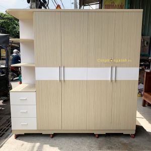 Tủ áo 4 cánh gỗ MDF CPX-T14