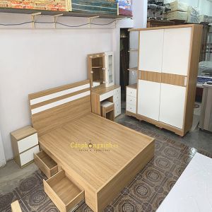 Combo 04 (Tủ áo, tủ đầu giường, giường ngủ, bàn phấn)