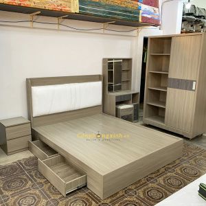 Combo 07 (Tủ áo, tủ đầu giường, giường ngủ, bàn phấn)