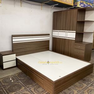 Combo 08 (Tủ áo, tủ đầu giường, giường ngủ, bàn phấn)