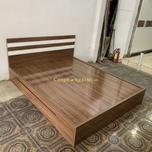 Giường ngủ gỗ MDF 2 hộc kéo CPX-G25