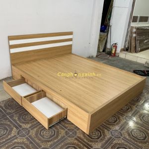 Giường ngủ gỗ MDF  2 hộc kéo CPX-G27
