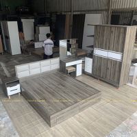 Combo Giường Tủ Phòng Ngủ Gỗ MDF CPX-CB17