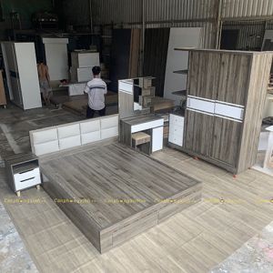 Combo Giường Tủ Phòng Ngủ Gỗ MDF CPX-CB17